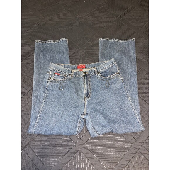 Chaps Jeans Red Tag Straight Leg Mid Rise Women’s Size 14 - Picture 3 of 14